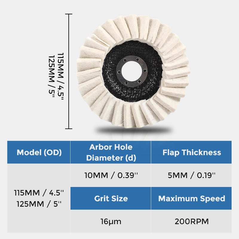 š„LAST DAY -BUY 1 GET 1 FREEš„Wool Felt Flap Polishing Disc