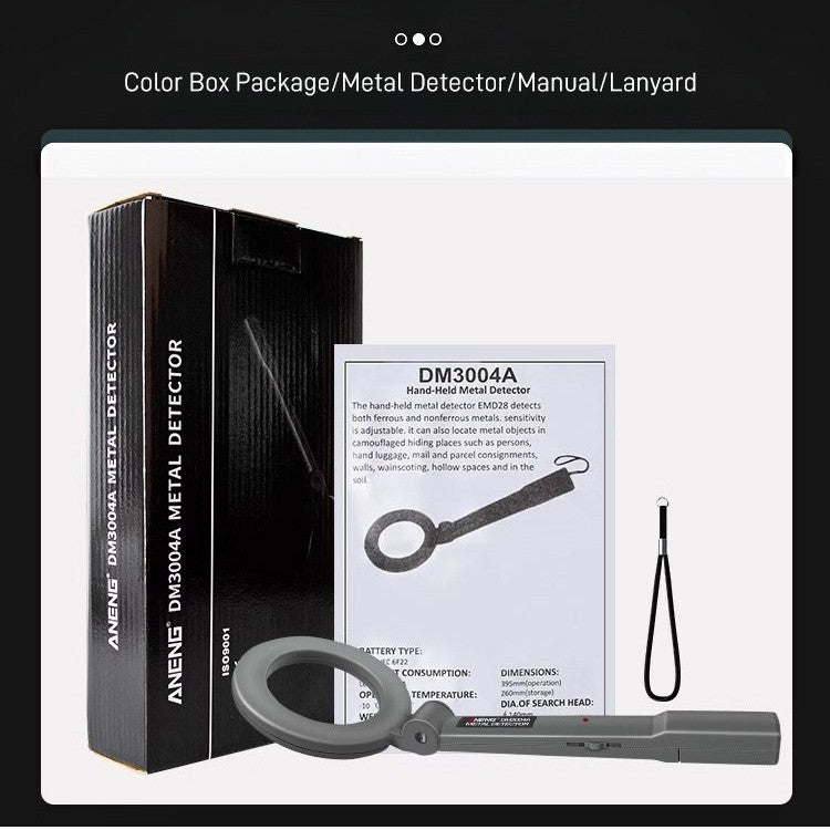 High Sensitive Detection LED Flashing Alarm Metal Detector