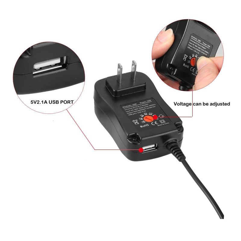 30W Power Adapter 8-Piece Kit