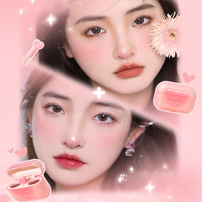 2-in-1 Earphone-Shaped Lip Gloss with Matte & Gloss Finish