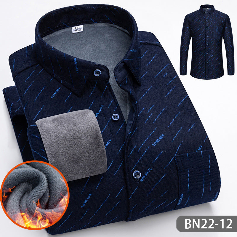 š¤Early Black Friday SalešAutumn and winter men's casual thickened warm shirts