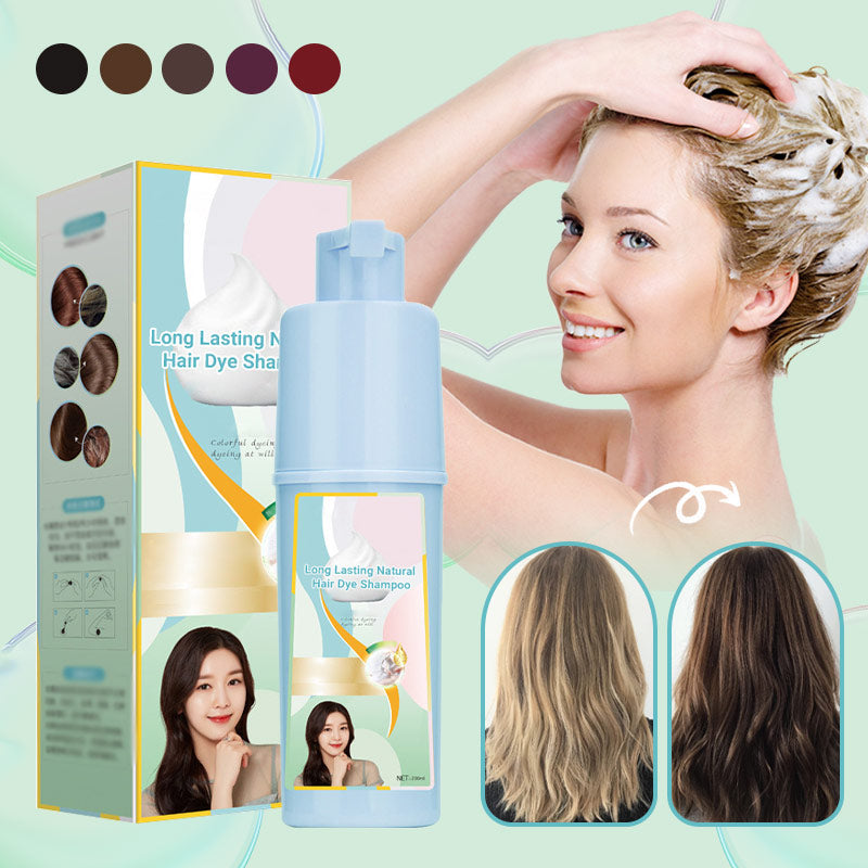 Long Lasting Natural Hair Dye Shampoo(50% OFF)