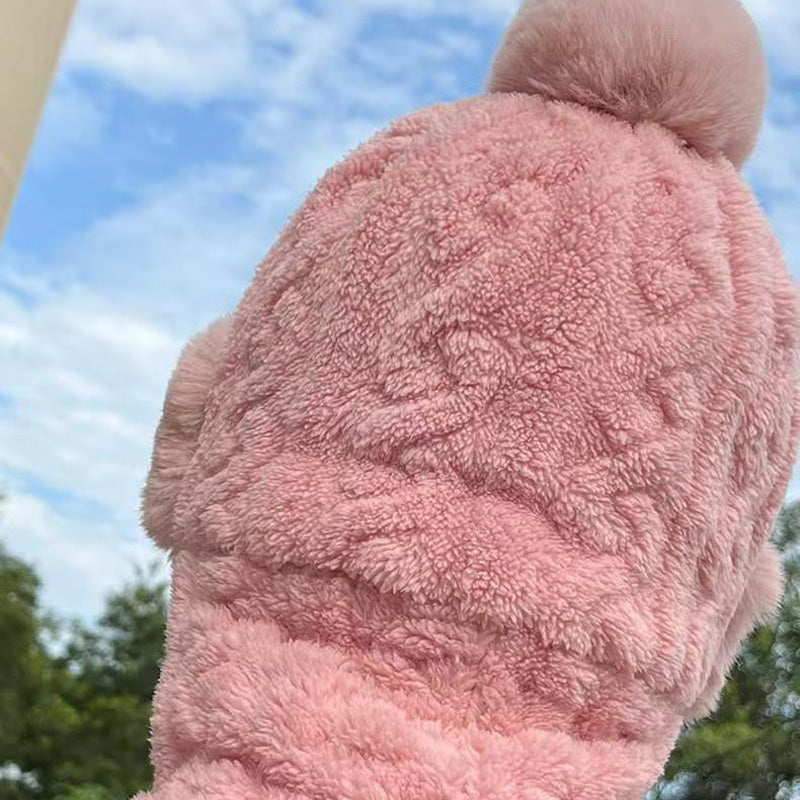 šHOT SALEš„° Women's Winter Warm Windproof Plush Scarf Hat