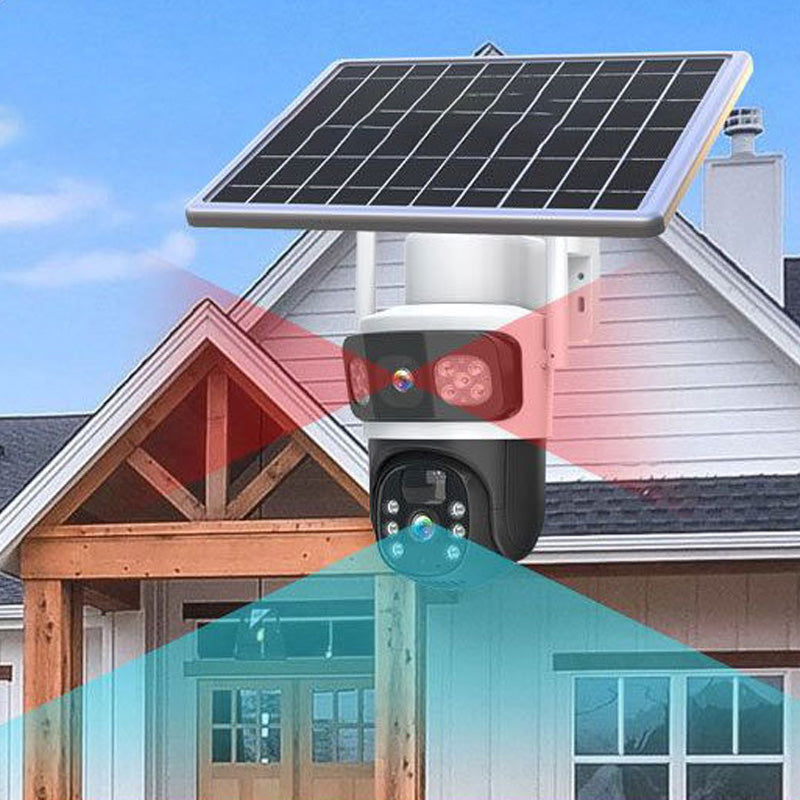 💯 Limited Time Half Price - Dual Lens Wireless Outdoor Solar Security Camera