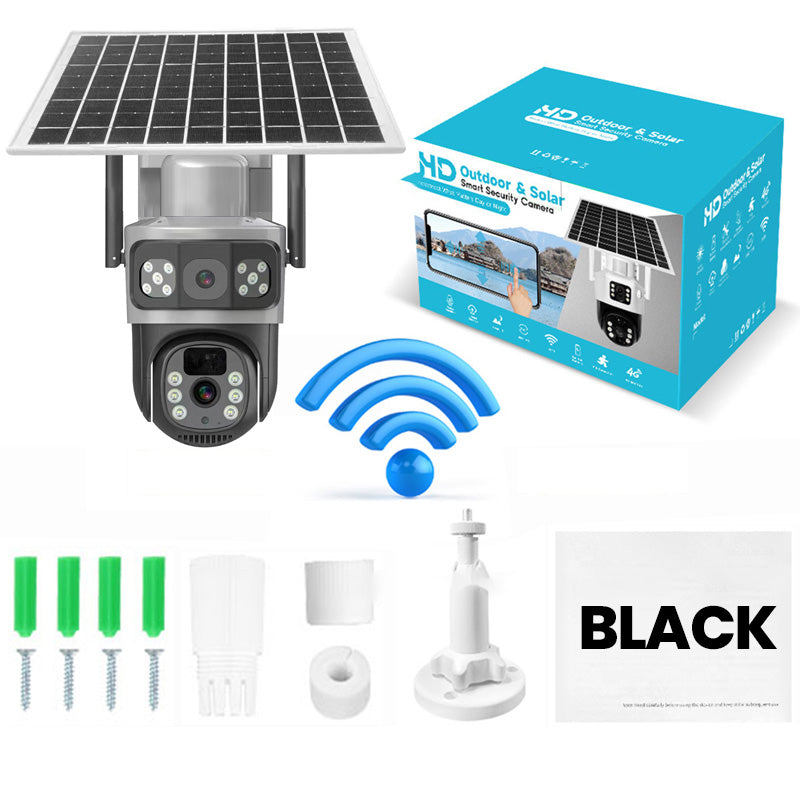 💯 Limited Time Half Price - Dual Lens Wireless Outdoor Solar Security Camera