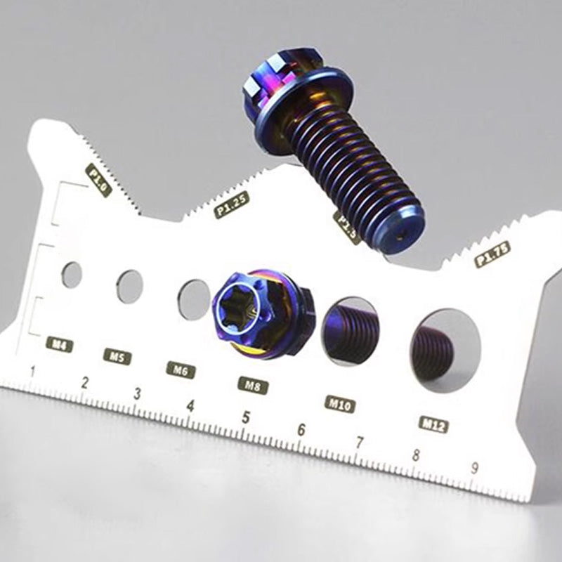 Stainless Steel Double-Sided Bolt Gauge Card(50% OFF)