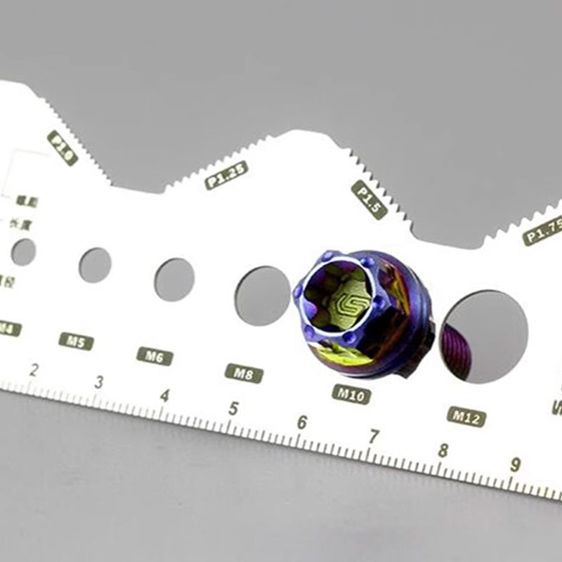 Stainless Steel Double-Sided Bolt Gauge Card(50% OFF)