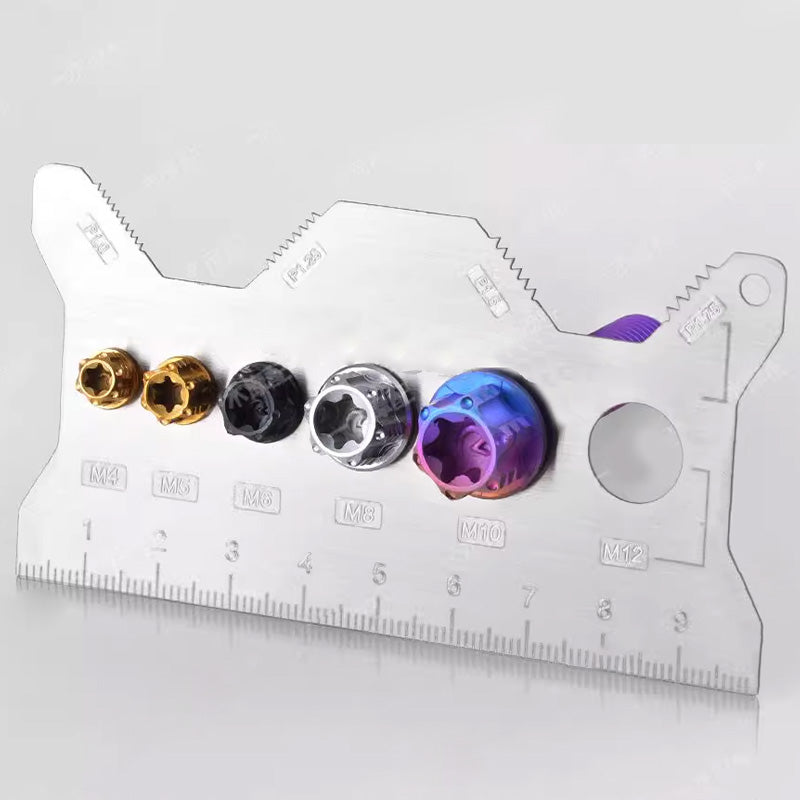 Stainless Steel Double-Sided Bolt Gauge Card(50% OFF)