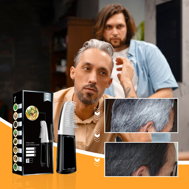 đ„Last Day 50% OFFđ„Intelligent Hair Dye Comb with Plant-Based Formula