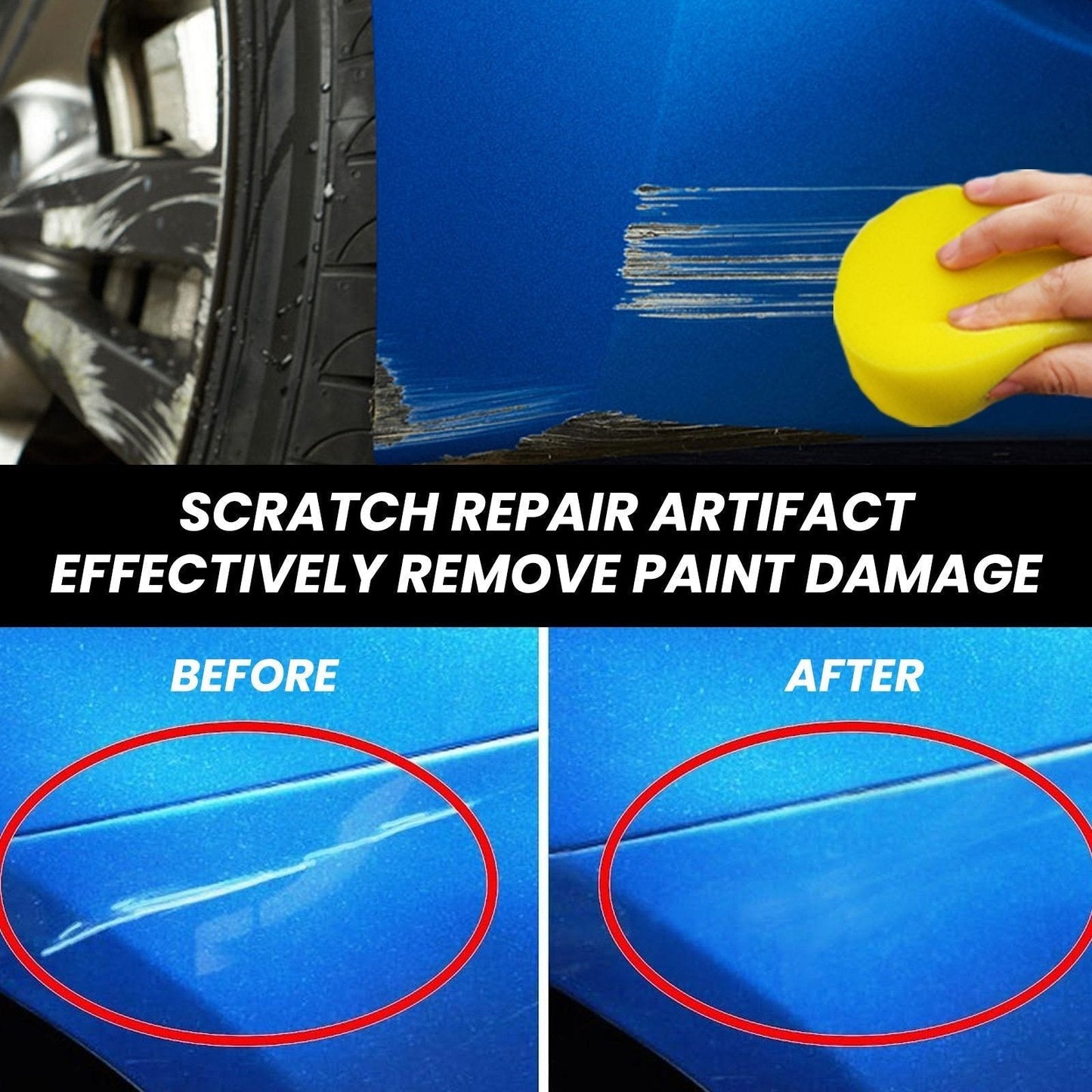 đ„Last Day 49% OFFđ„Car scratch repair waxđ§šA must-have brand new car