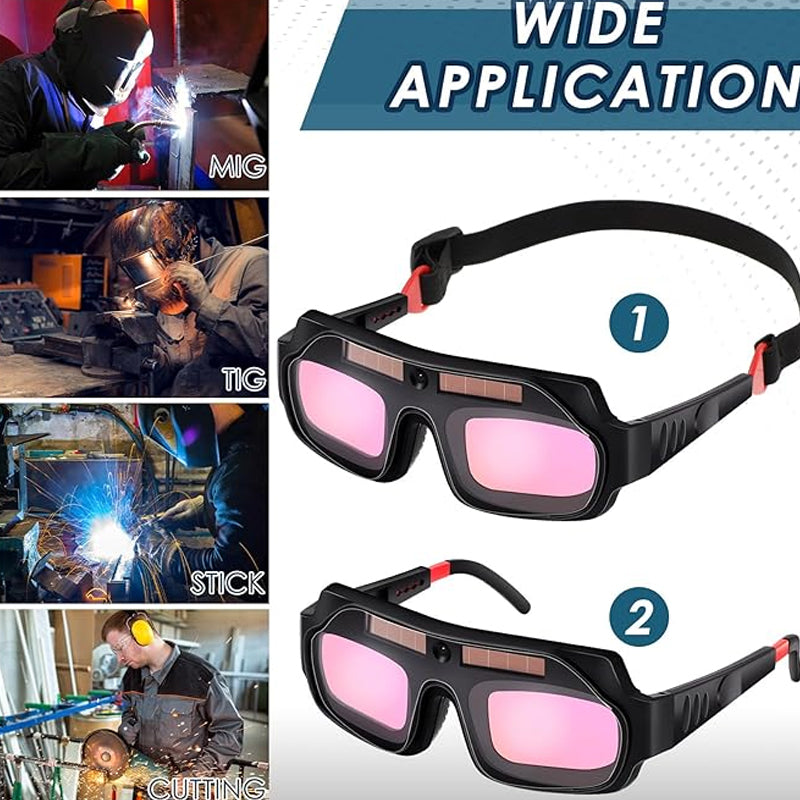 Solar-Powered Auto-Light-Changing Welding Glasses