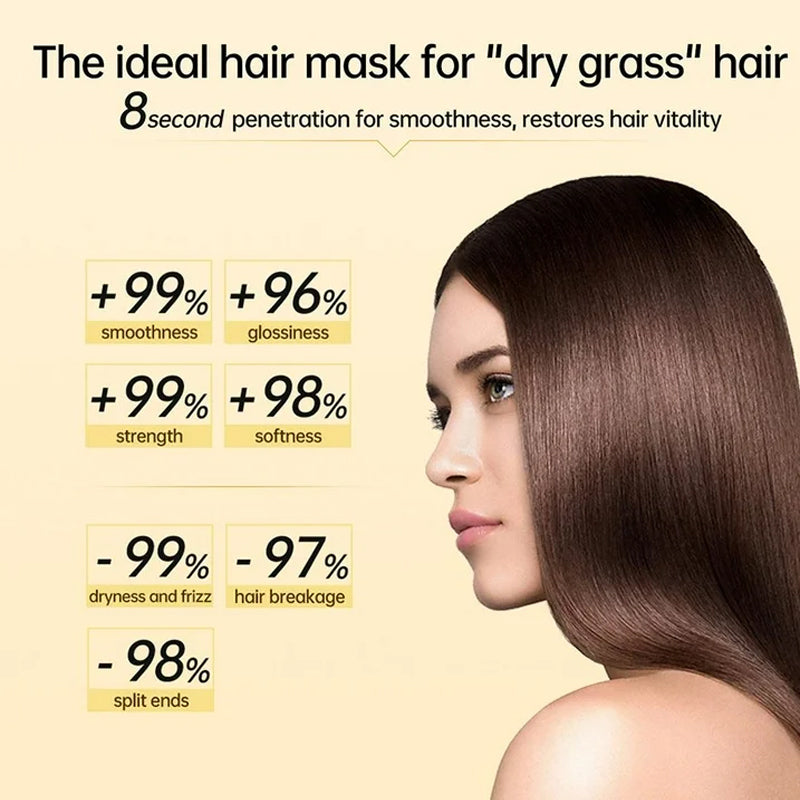⏳Limited time 50% discount💥8-second revitalising hair mask for dry and damaged hair🔥(The more you buy, the higher the discount)💥Buy 2 Get 1 Free!!!! 😎