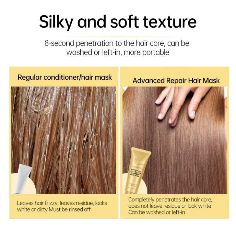 ⏳Limited time 50% discount💥8-second revitalising hair mask for dry and damaged hair🔥(The more you buy, the higher the discount)💥Buy 2 Get 1 Free!!!! 😎