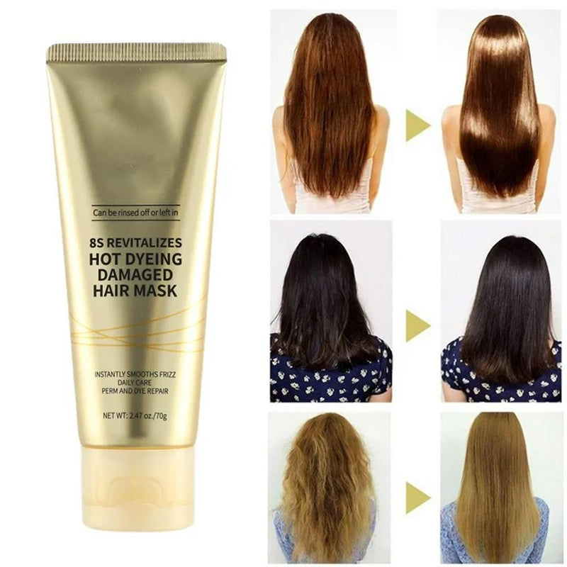 ⏳Limited time 50% discount💥8-second revitalising hair mask for dry and damaged hair🔥(The more you buy, the higher the discount)💥Buy 2 Get 1 Free!!!! 😎