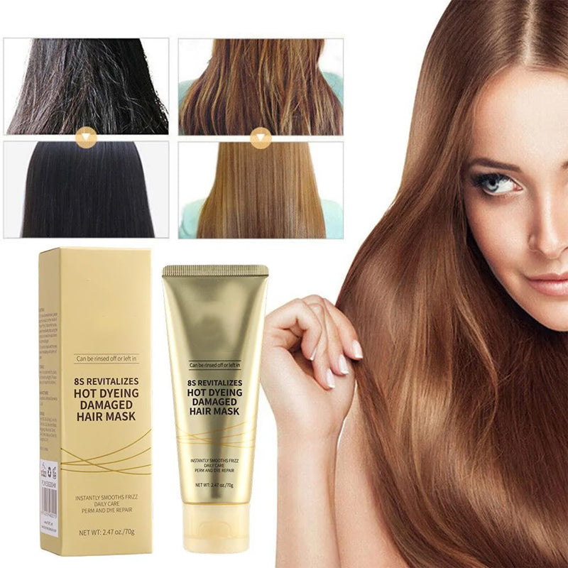 ⏳Limited time 50% discount💥8-second revitalising hair mask for dry and damaged hair🔥(The more you buy, the higher the discount)💥Buy 2 Get 1 Free!!!! 😎