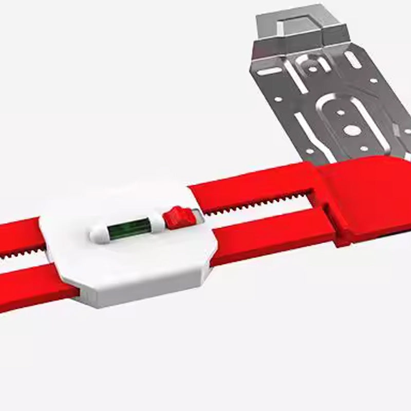 Adjustable Dual-Slot Spirit Level for AC Mounting Brackets