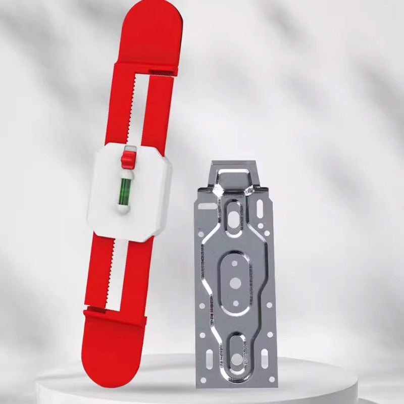 Adjustable Dual-Slot Spirit Level for AC Mounting Brackets