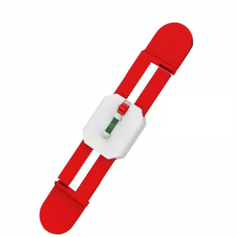 Adjustable Dual-Slot Spirit Level for AC Mounting Brackets