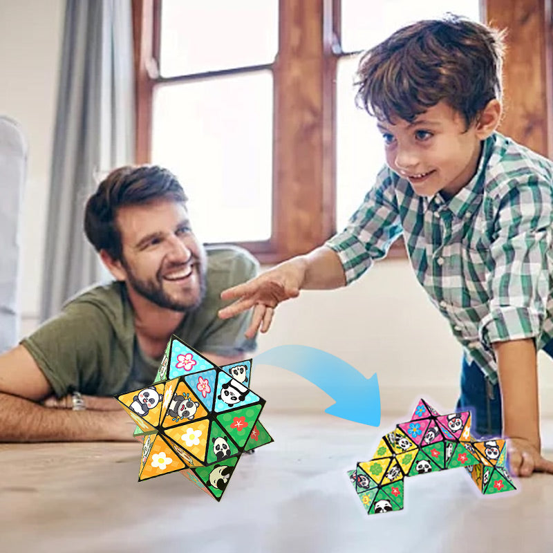 🧒✨Creative Folding Panda Cube Puzzle Toy for Kids