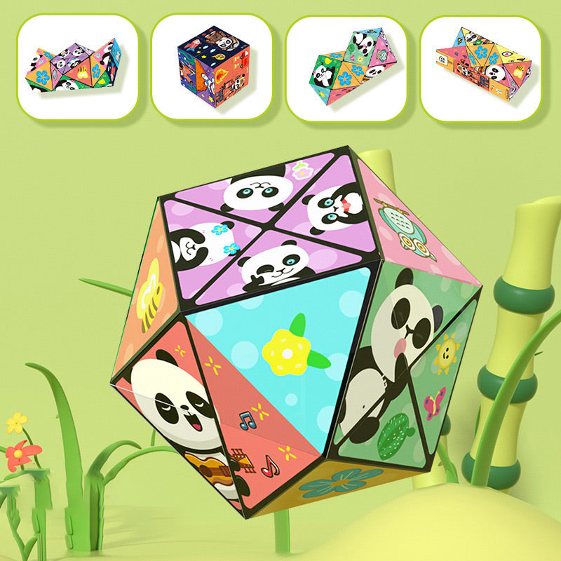 🧒✨Creative Folding Panda Cube Puzzle Toy for Kids