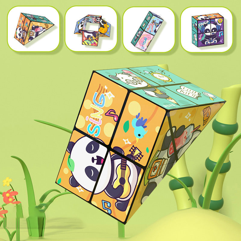 🧒✨Creative Folding Panda Cube Puzzle Toy for Kids