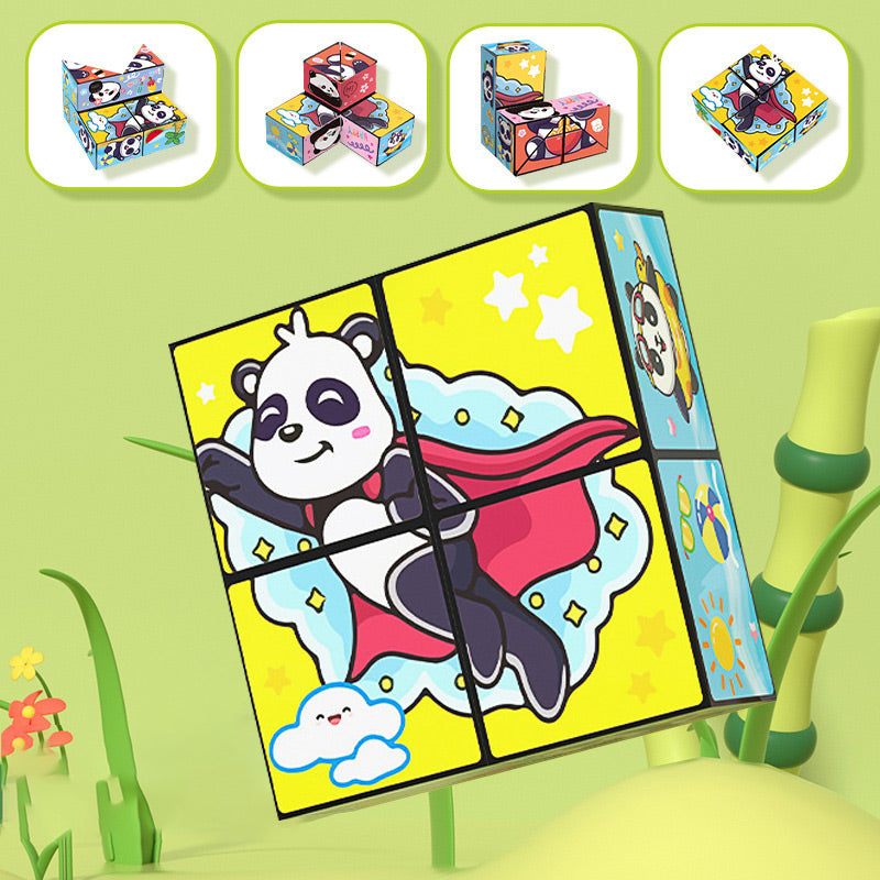 🧒✨Creative Folding Panda Cube Puzzle Toy for Kids