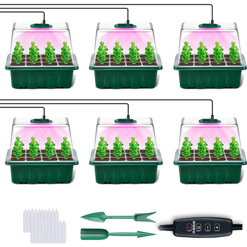 ⏰Limited offer 50% Discount🔥Seed Starter Trays with Grow Light