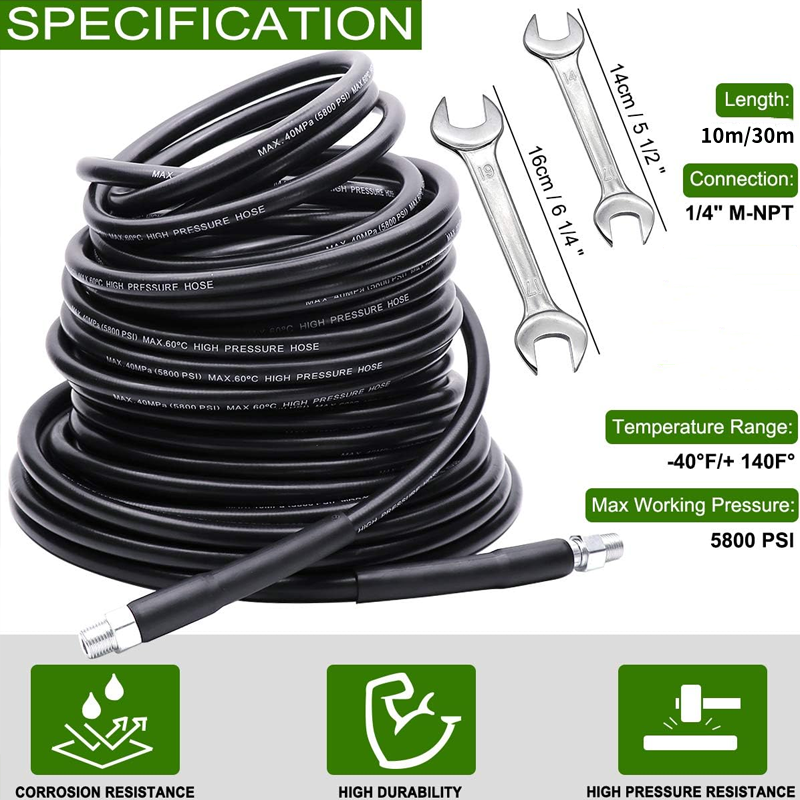 π¦ 69% OFF INSTANT! πΏ 5800PSI Sewer Jetter Kit - High-Pressure Nozzle & Hose for Clogged Drains/Pipes, Compatible with Most Pressure Washers π§π¦