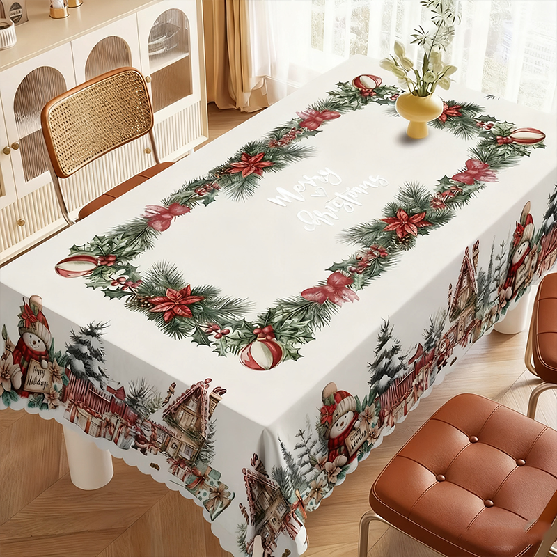 ✨Christmas Special price £9.99!!🎁Stylish Christmas Printed Tablecloth🔥