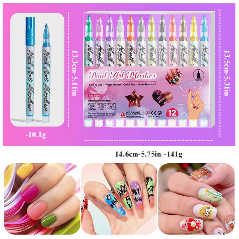 π¨ 50% OFF NOW! π
12-Color Acrylic Nail Art Pens β Vibrant Pigments, Fine Tips & Easy DIY Designs β¨ποΈ