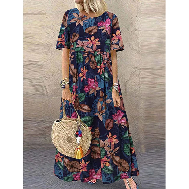 π 50% OFF NOW! πΏ | Pure Cotton Long Skirt β Vintage Print & Relaxed Fit πΈ