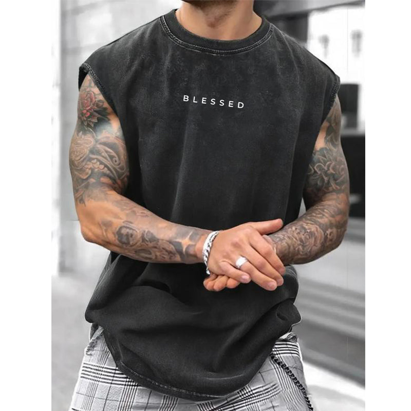 ποΈ 50% OFF NOW! πͺ Vintage Wash Loose Fit Gym Muscle Tee β Breathable & Stylish β¨