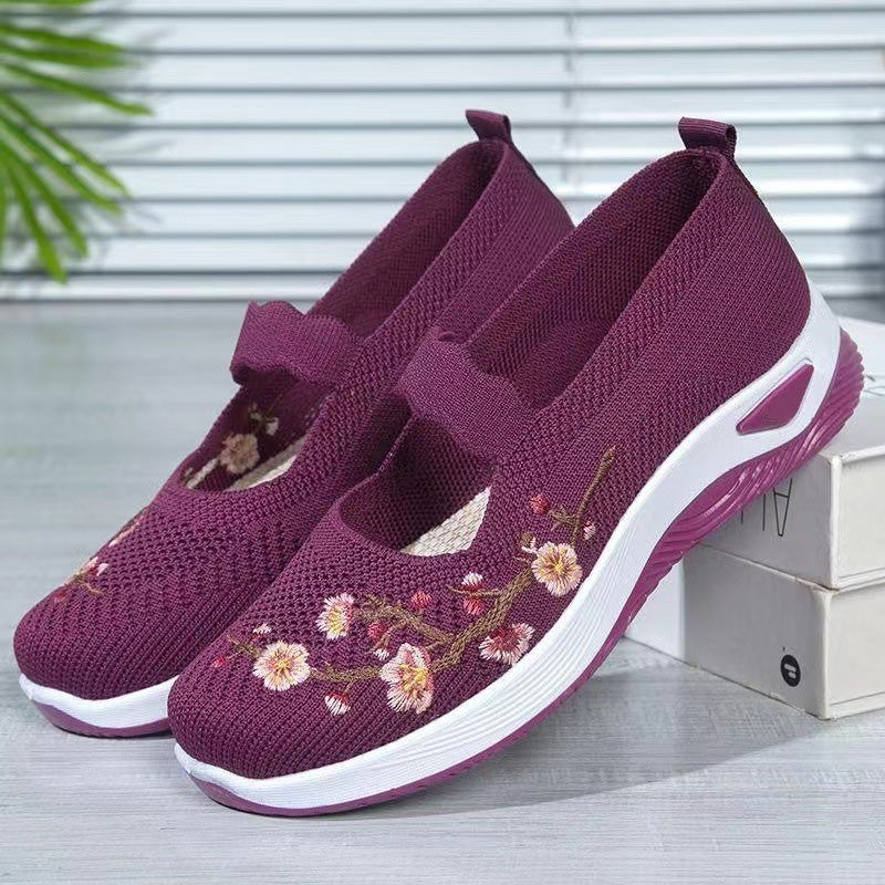 π LIMITED-TIME 50% OFF! β¨ Knitted Cloth Shoes β Soft Sole, Hook-Loop, Floral Embroidery β¨