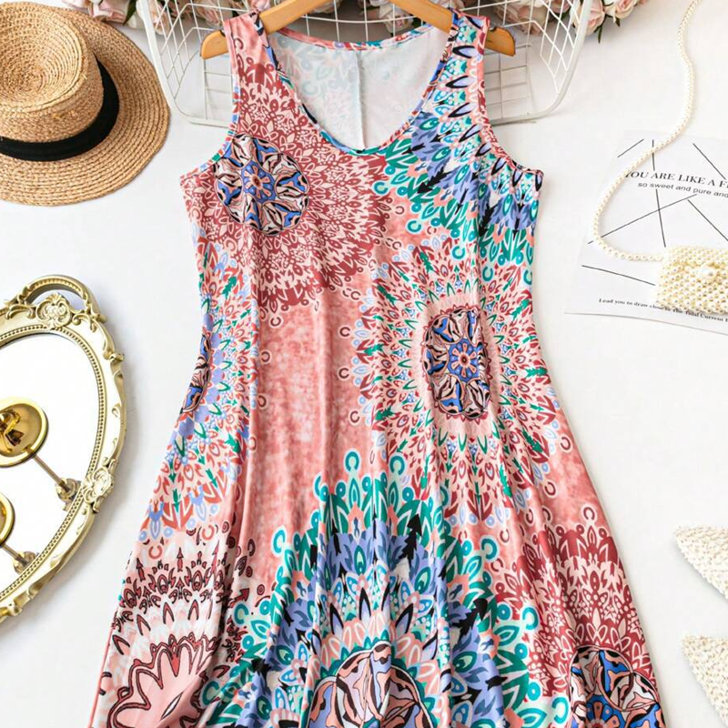 ๐ LIMITED-TIME 50% OFF! โจ Casual Sleeveless A-Line Summer Dress โ Printed, Flowy, Lightweight โ๏ธ