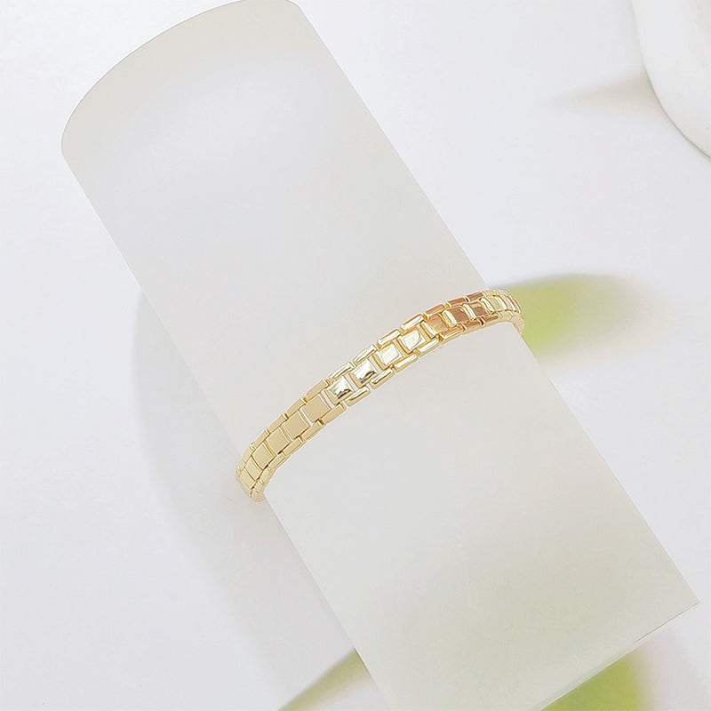 ✨ LIMITED-TIME 50% OFF! ✨ Geometric Link Bracelet – Minimalist, Modern, Dainty 🔷