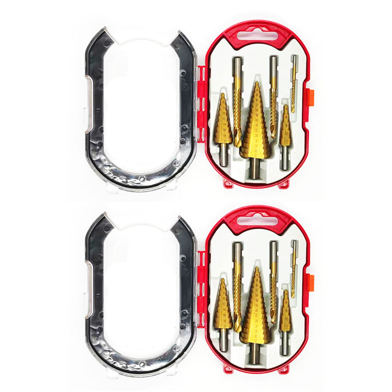 6 PCS Pagoda-Shaped Drill Bits Set with Storage Case