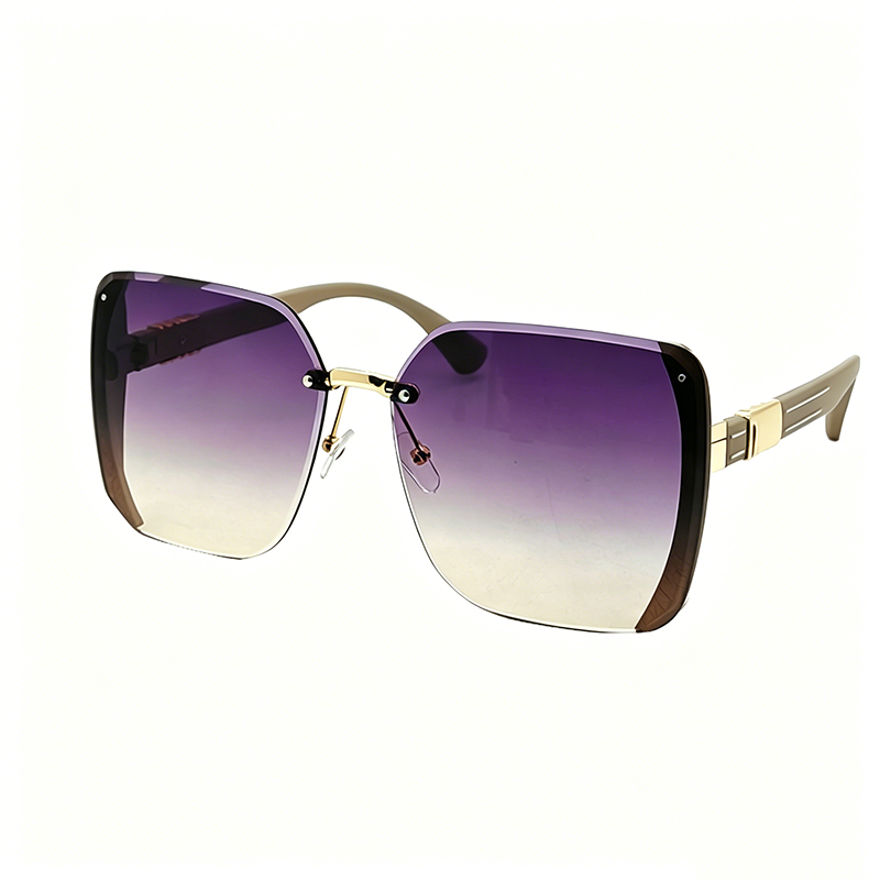 πΆοΈ LIMITED-TIME 50% OFF! π₯ Rimless Oversized Square Sunglasses β Gradient Lens, Glitter Details, UV Protection β¨