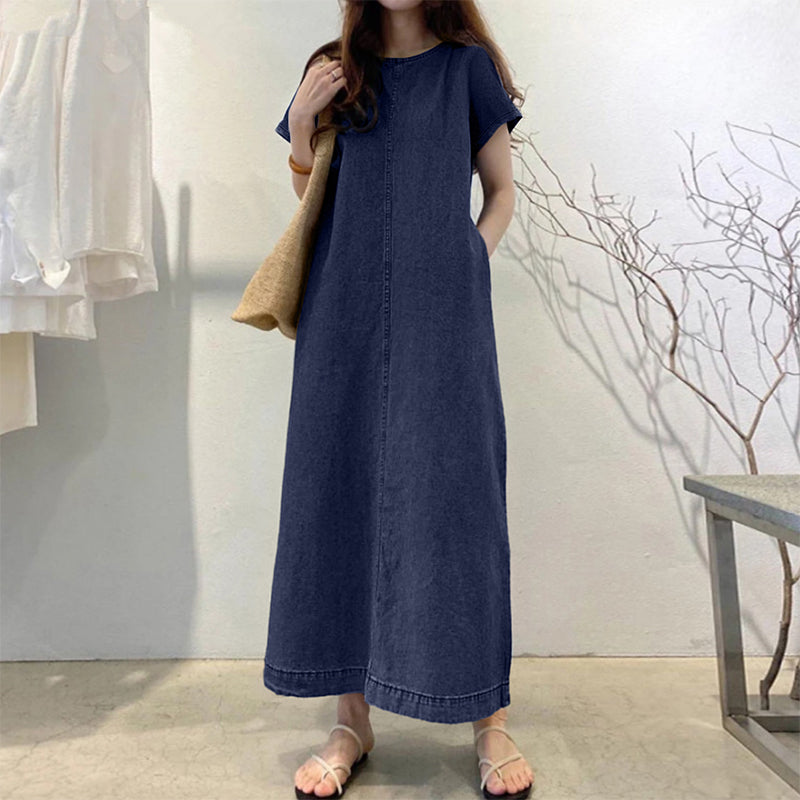 👗 LIMITED-TIME 50% OFF! 💥 Women's Summer Casual Denim Dress – Classic, Breezy, Effortlessly Stylish ✨
