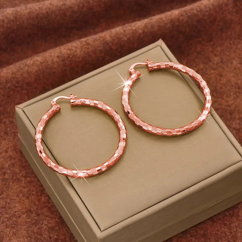 π« LIMITED-TIME 50% OFF! π₯ Women's Minimalist Textured Hoop Earrings β Diamond-Cut, Snap Closure, Everyday Glow β¨