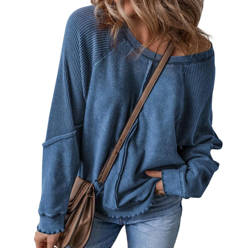 📢📢33% OFF !! ⏰Women’s Casual Round Neck & Long Sleeve Top