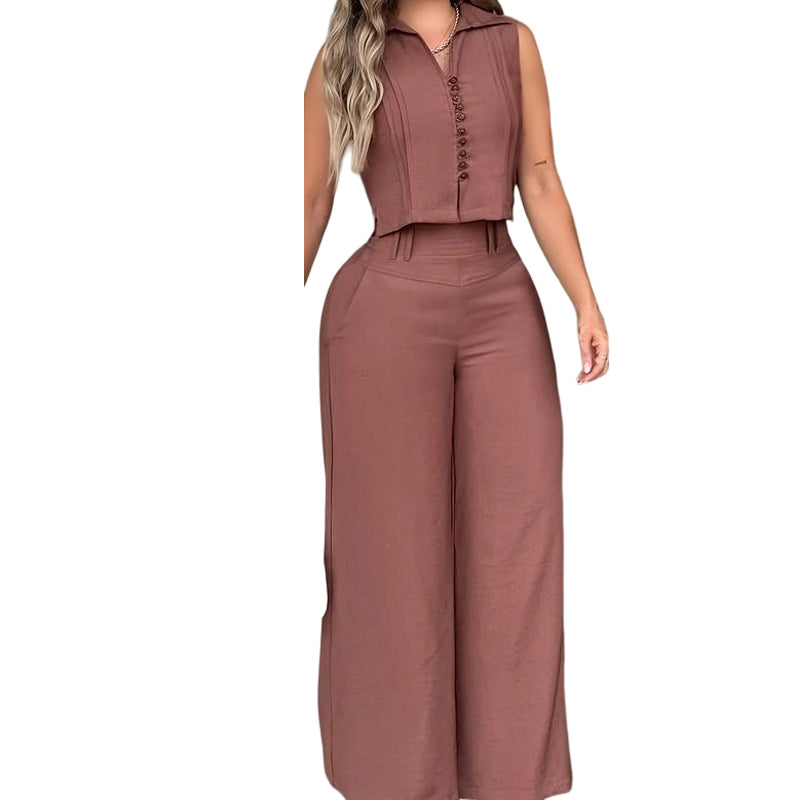 ๐ 2026 Sale โ Over 41,000 Sold! ๐Women's Sleeveless Top & Pants 2-Piece Set