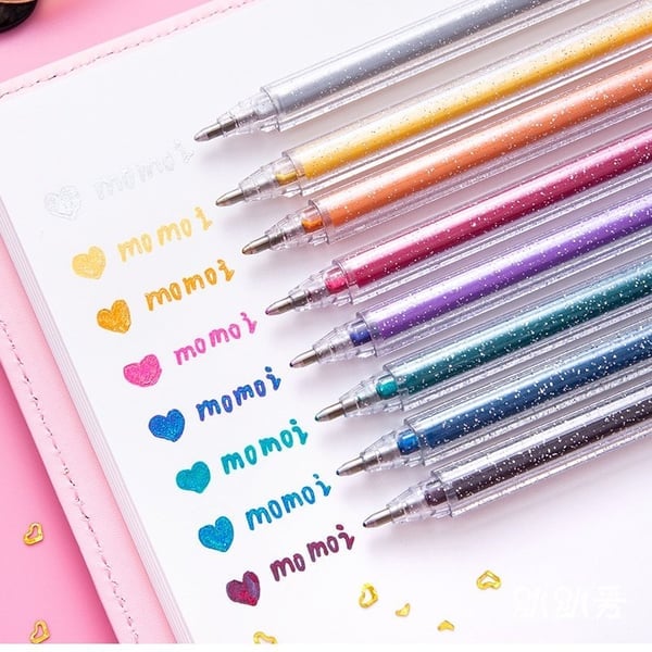 ✨ 50% OFF NOW! 🎁 Glitter Gel Pen Set – Smooth Writing, 10 Colors & Quick-Dry Ink 🎨