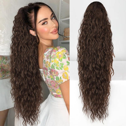 🔥Last Day Sale 50% OFF⏰💥Curly Wavy Frizzy Hair Extension with Ponytail🎁