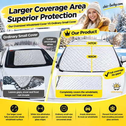 🔥Clear Your Windshield Instantly! Magnetic Frost & Snow Cover❄️
