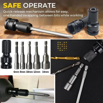 📢📢BUY 1 GET 1 FREE !! ⏰ 1/4" Hex Shank Socket Converter