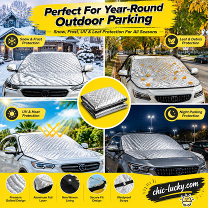 🔥Clear Your Windshield Instantly! Magnetic Frost & Snow Cover❄️
