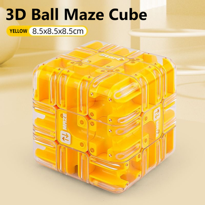 🧩 50% OFF NOW! ✨ Large Labyrinth 3D Puzzle Maze Cube - 120 Challenging Routes with Smooth Rotation for Cognitive Development & Fun 🧠🔛