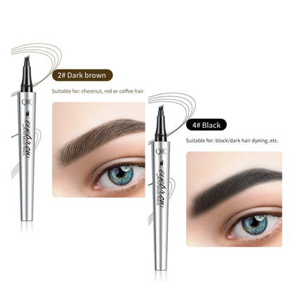 📢📢Buy 1 get 1 free⏰3D Waterproof Microblading Eyebrow Pen 4 Fork Tip Tattoo Pencil