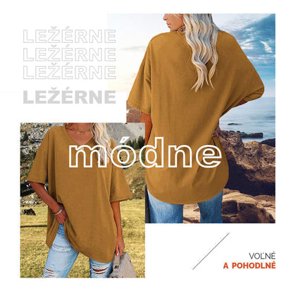 👕 LIMITED-TIME 50% OFF! 💥 Women's Casual Loose V-Neck T-Shirt – Soft, Breathable, Flowy Hem ✨