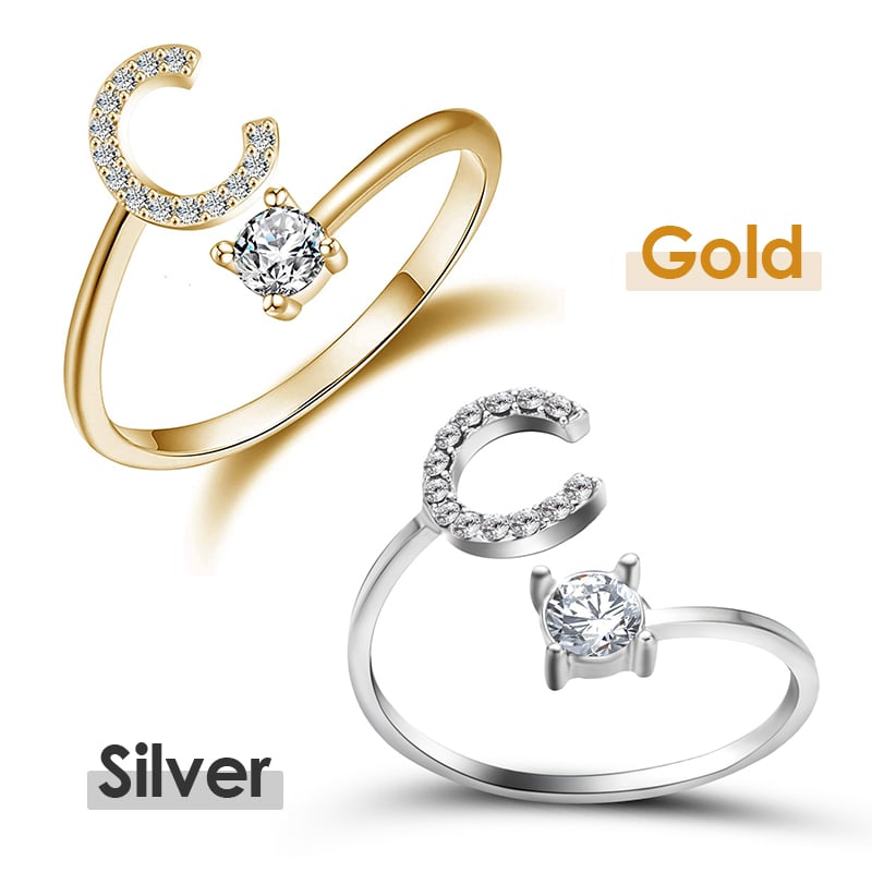 💍 50% OFF NOW! ❤️ Love Initial Ring – Personalized, adjustable & perfect as a meaningful gift for yourself or a loved one ✨